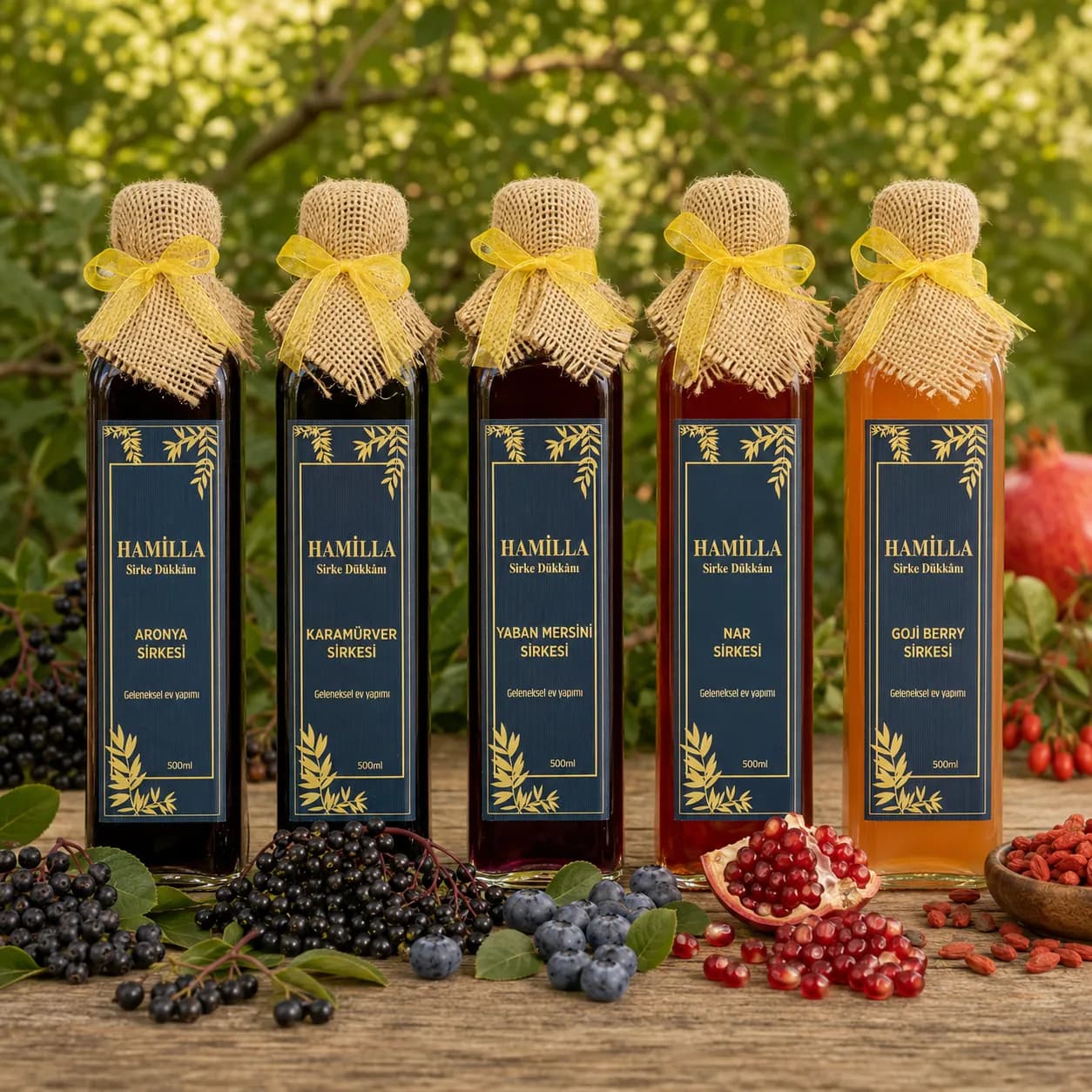 Kırmızı Meyveler 5'li Premium Set - Görsel 1